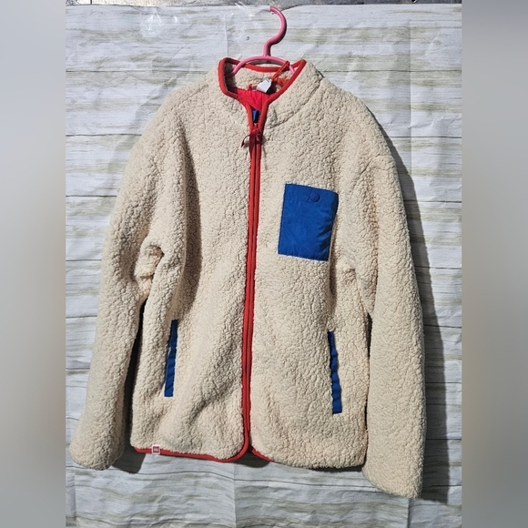 Lego Other - Cream Lego Sherpa Jacket with Red Trim and Blue Accents Kids